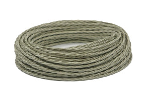 Ретро кабель витой 2x1,5 Титановый шелк, Interior Wire ПРВ2150-ТНШ  (1 метр)