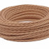 Ретро кабель витой 2x0,75 Какао, Interior Wire ПРВ2075-ККО  (1 метр)
