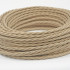 Ретро кабель витой 2x0,75 Капучино, Interior Wire ПРВ2075-КПЧ  (1 метр)