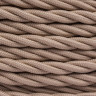 Ретро кабель витой 2x1,5 Капучино/Матовый, Bironi B1-424-716 (1 метр)