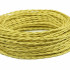 Ретро кабель витой 2x2,5 Светло-золотой шелк, Interior Wire ПРВ2250-ЗЛШ (1 метр)