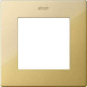 Рамка 1 местная, Золото, Simon 24 2400610-066