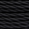 Ретро кабель витой 3x1,5 Черный/Матовый, Bironi B1-434-73 (1 метр)
