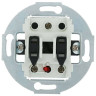 Выключатель кнопочный 2 кл. с подсветкой, Белый, серия Vintage, LK Studio 881204-1