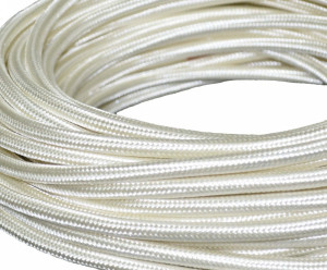 Ретро кабель круглый 2x1,5 Бежевый шёлк, Interior Wire ПДК2150-БЖШ (1 метр)