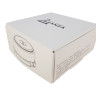 Распаечная коробка керамика D93х47, черный nero, серебристая фурнитура Leanza КРЧС