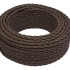 Ретро кабель витой 3x2,5 Коричневый/Матовый, Bironi B1-435-72 (1 метр)