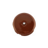 Распаечная коробка керамика D93х47, коричневый bruno, серебристая фурнитура Leanza КРКС