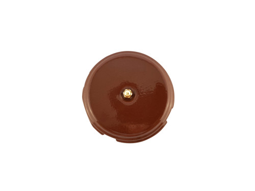Распаечная коробка керамика D93х47, коричневый bruno, золотистая фурнитура Leanza КРКЗ
