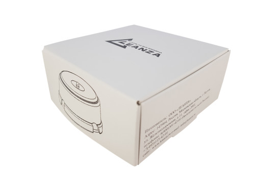 Распаечная коробка керамика D93х47, серый grigio, серебристая фурнитура Leanza КРСС
