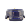 Распаечная коробка керамика D93х47, лазурный azzurra, золотистая фурнитура Leanza КРЛЗ
