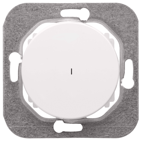 Выключатель кнопочный 1 кл. с подсветкой, Перламутр, серия Прованс, Bylectrica С110-3307