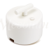 Выключатель фарфоровый поворотный на 4 положения, белый, ТМ МезонинЪ GE90401-01