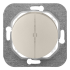 Выключатель кнопочный 2 кл. с подсветкой, Шампань, серия Прованс, Bylectrica С510-3308